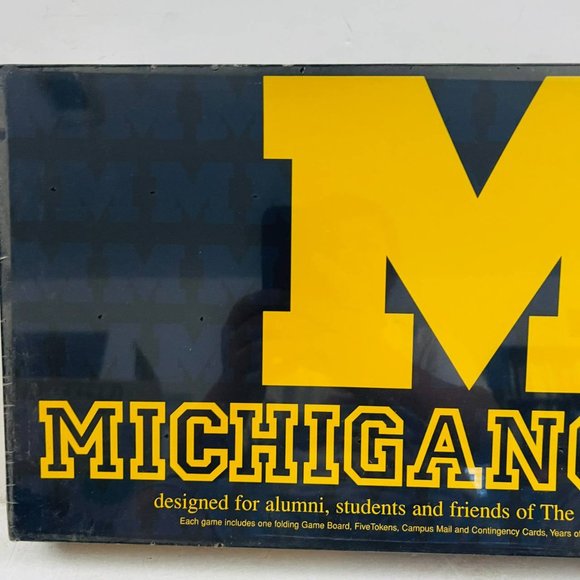 Vintage Monopoly Michiganopoly University of Michigan Alumni College New Sealed - Picture 2 of 7